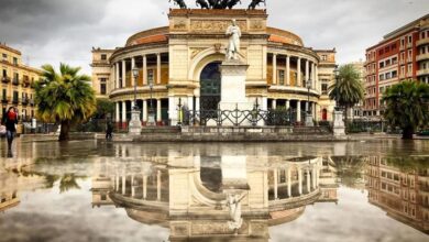 Teatro Politeama Palermo Pioggia