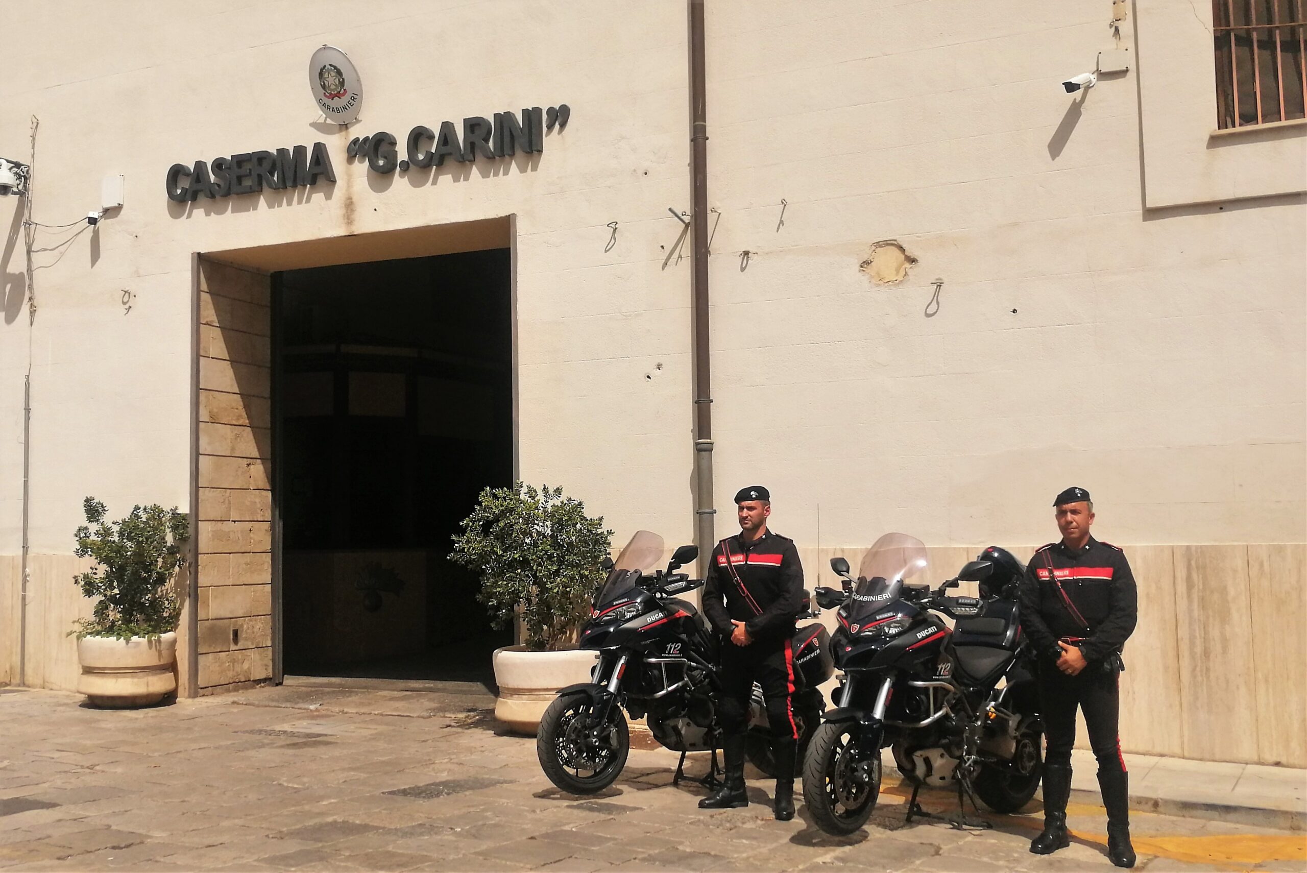 Carabinieri foto pervenuta insieme al comunicato stampa del 01/12/2023