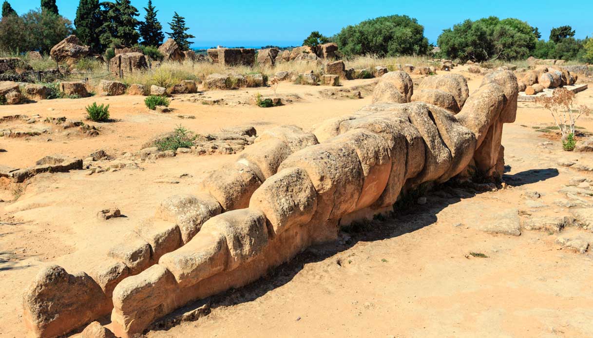 Il telamone della valle dei Templi di Agrigento