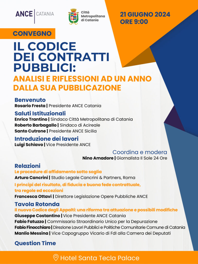 Convegno Il Codice dei contratti pubblici