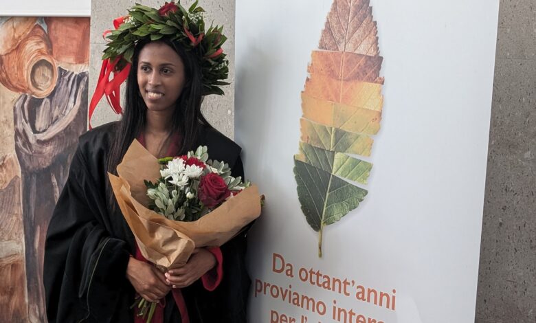 Corridoi universitari per studenti rifugiati, a una giovane studentessa eritrea la laurea magistrale in Mediterranean Food and Technology