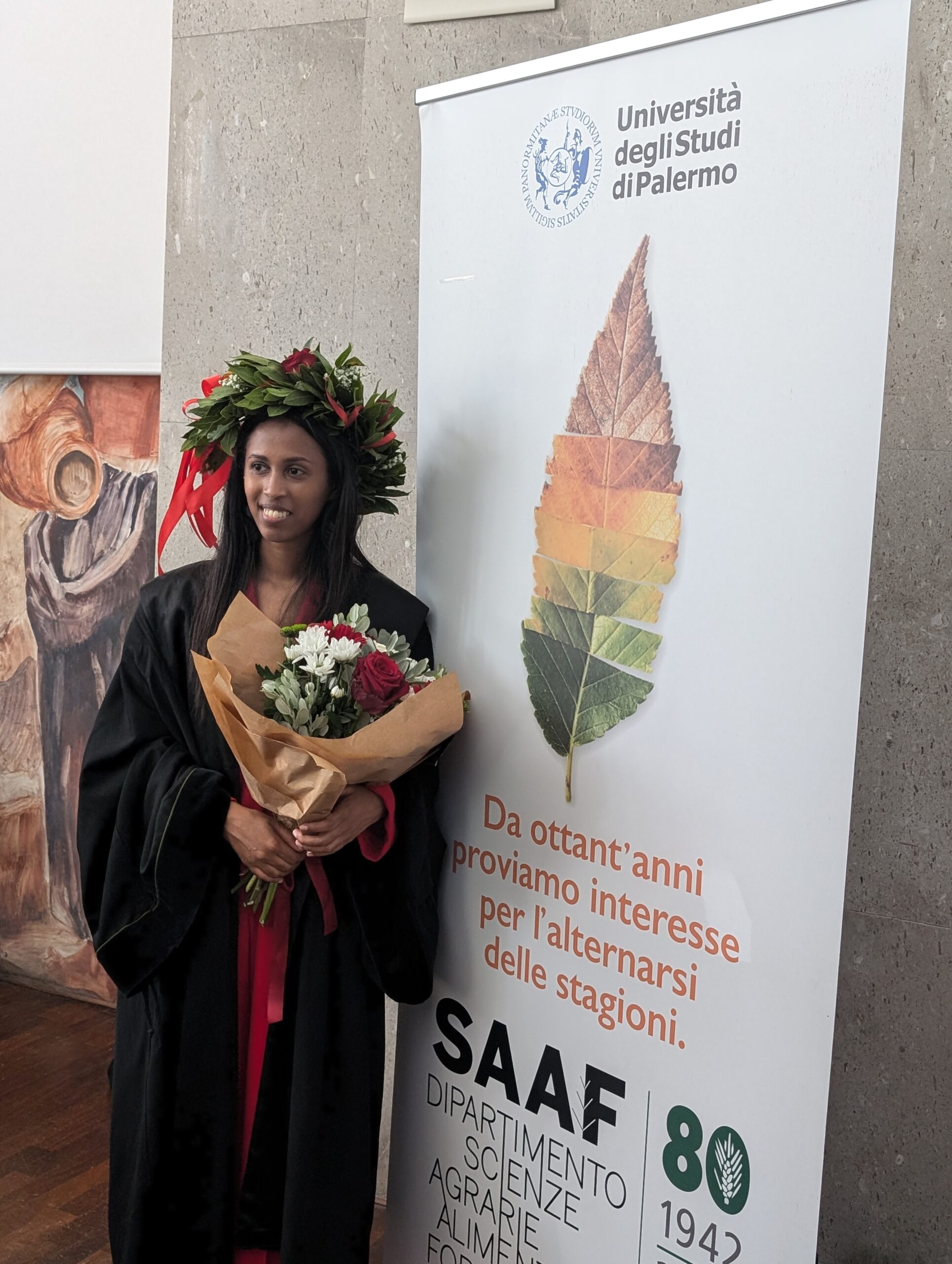 Corridoi universitari per studenti rifugiati, a una giovane studentessa eritrea la laurea magistrale in Mediterranean Food and Technology