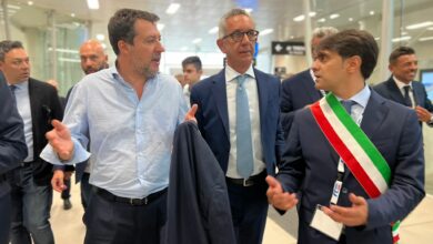 Marco Corsaro e Matteo Salvini - Metro Catania Misterbianco