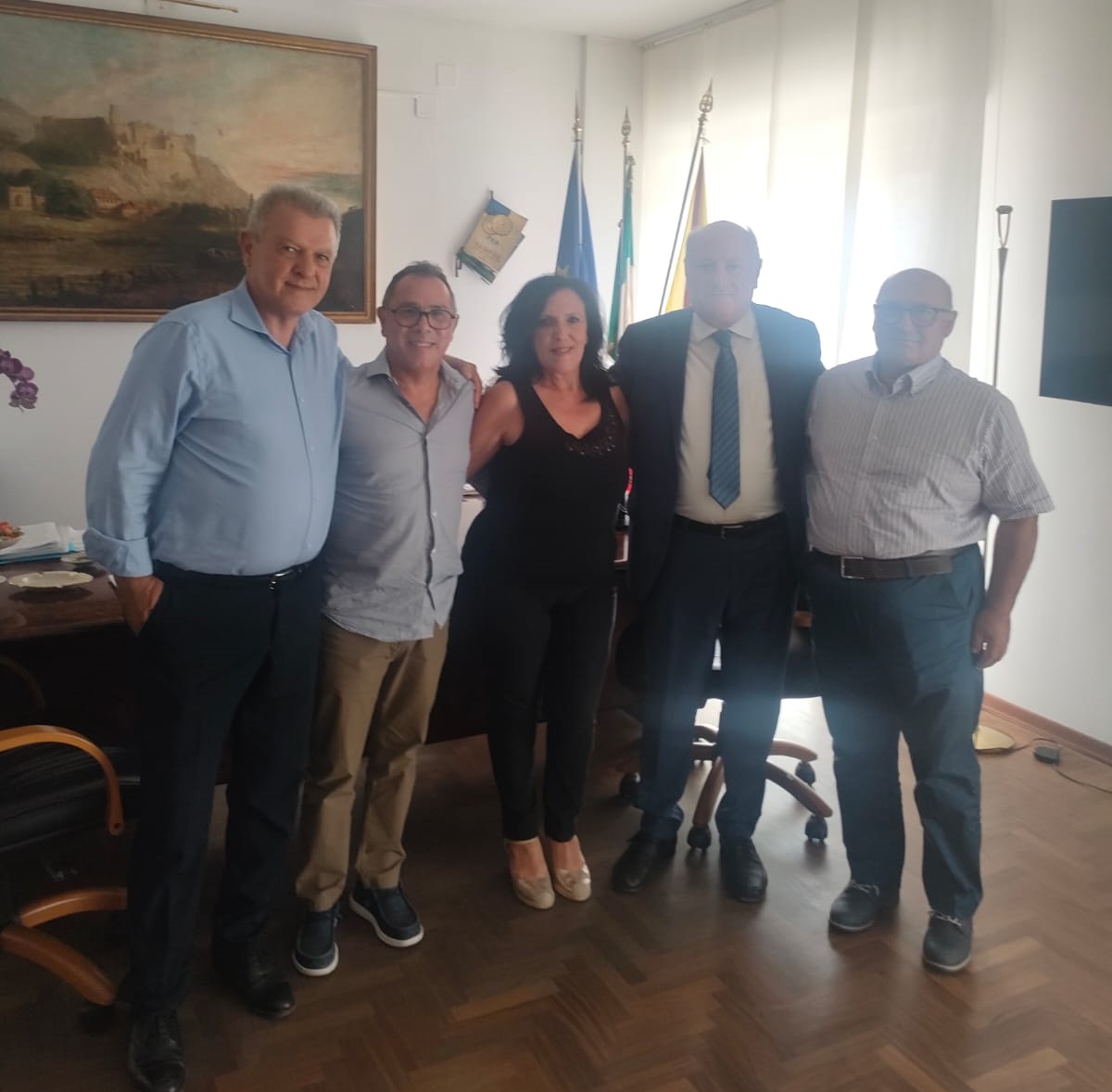 Sindaco di Partanna e i consiglieri comunali incontrano l'assessore Andrea Messina