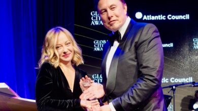 Giorgia Meloni e Elon Musk ai Citizen Awards 2024