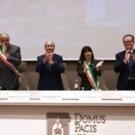 Alla Domus Pacis da sx. Lagalla, Schifani, Proietti, Morrone