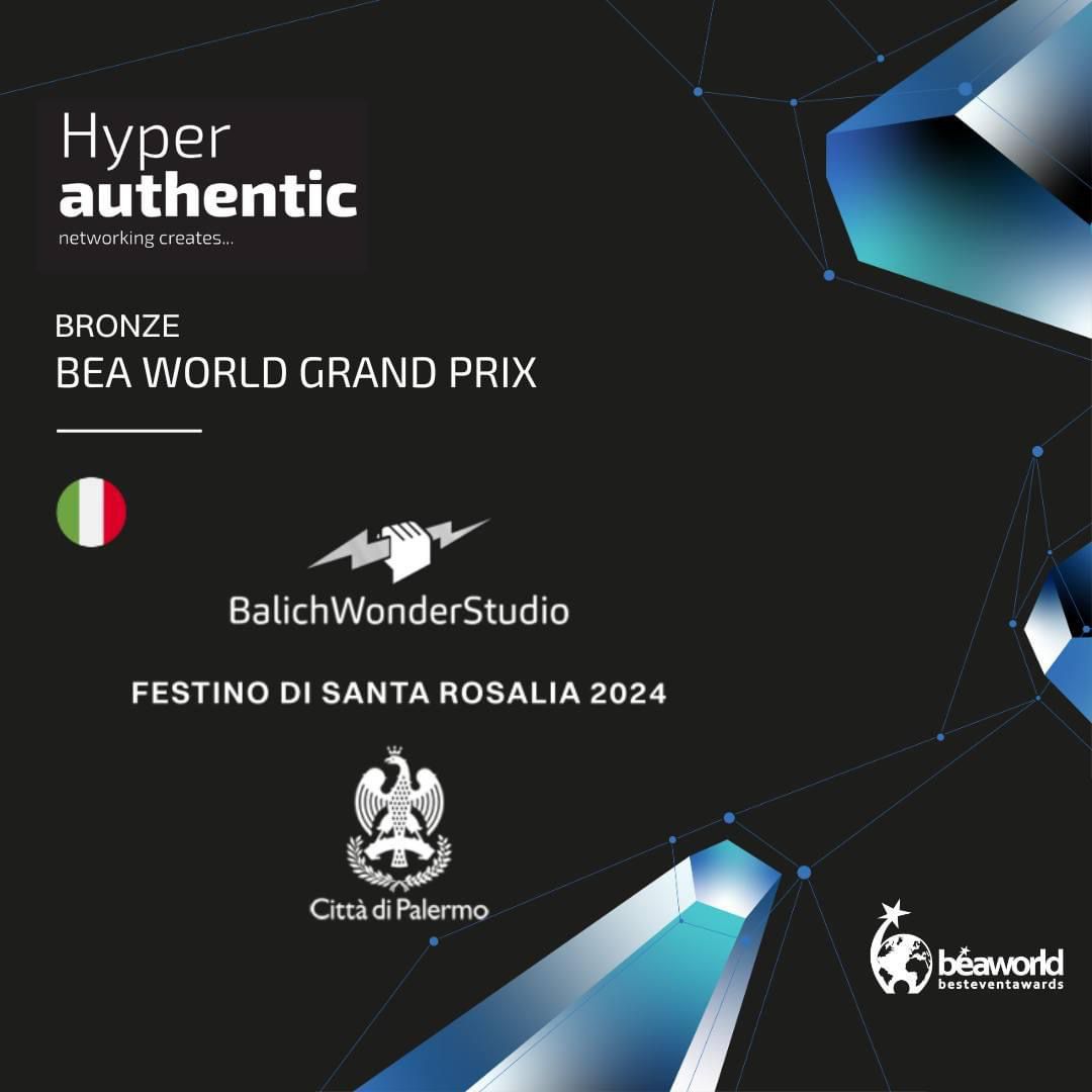 Il Festino premiato al BEA World Grand Prix: un traguardo storico per la cultura siciliana