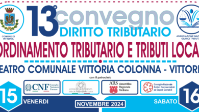 Ordinamento tributario e tributi locali. Esperti a confronto a Vittoria