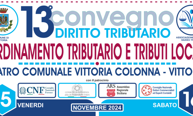 Ordinamento tributario e tributi locali. Esperti a confronto a Vittoria