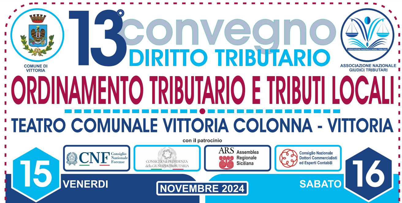 Ordinamento tributario e tributi locali. Esperti a confronto a Vittoria